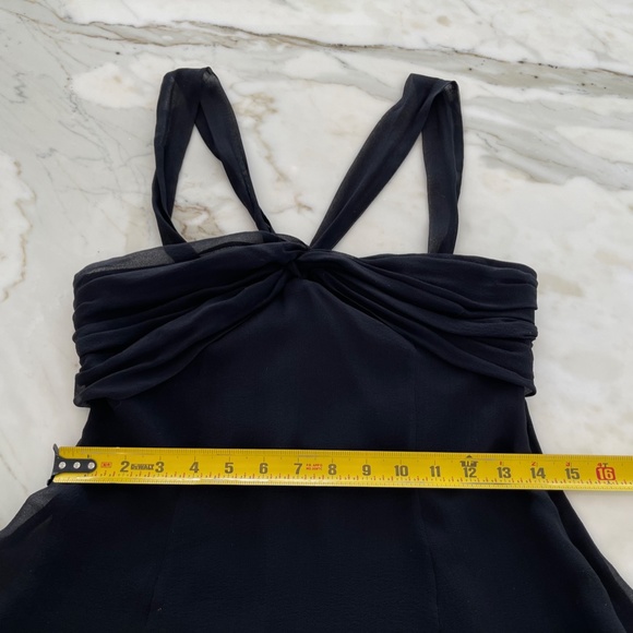 BCBG BLACK BACK TIE TOP SIZE SMALL - Picture 14 of 16